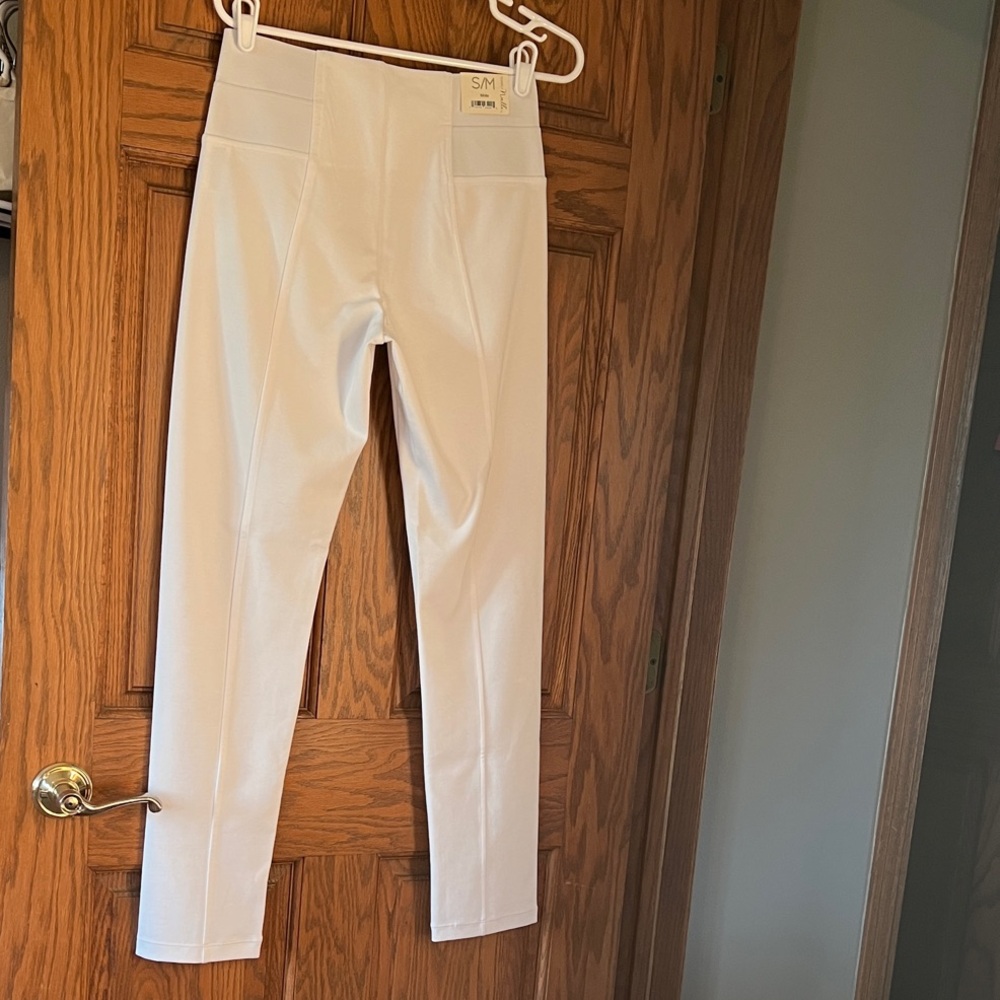 Simply Noelle White Leggings S/M NWT